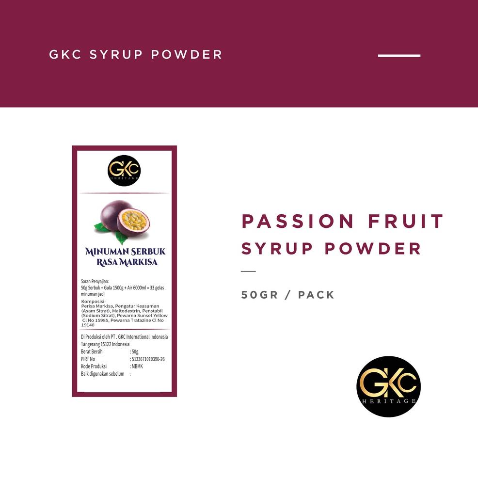 

➯hn Best Produk➯ Bubuk Sirup Markisa / Passion Fruit Powder Syrup Serbuk Minuman Powder Drink GKC Heritage 50 gram 60 ➯