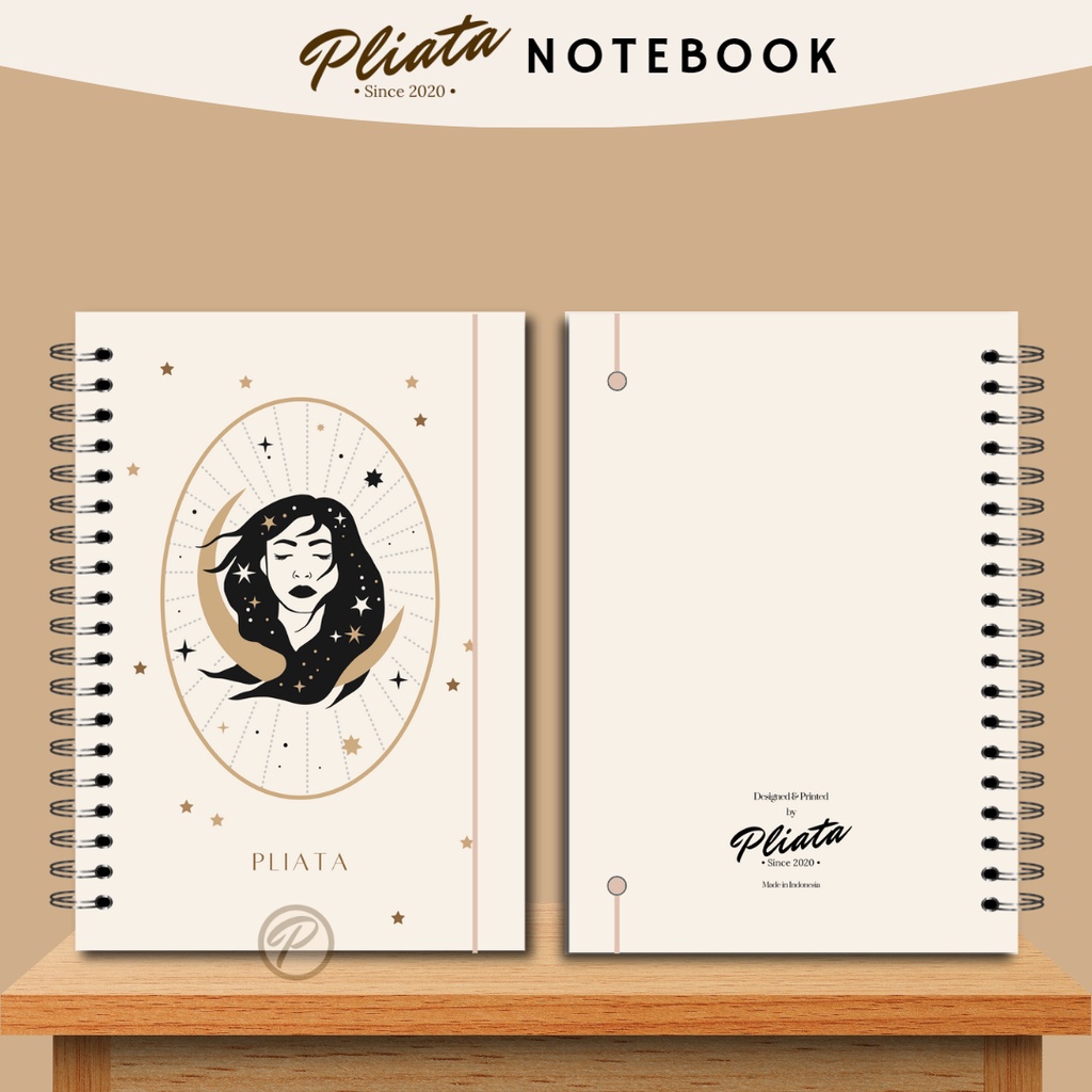 PLIATA NOTEBOOK SPIRAL - (PN83) Vintage 9 - Softcover Doft Aesthetic Book Buku Tulis