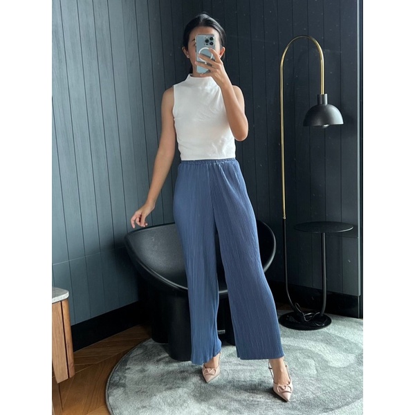 CUTBRAY KULOT plisket LIDI / Celana Panjang Kulot Plisket lidi / Celana Cutbray / Kulot Cutbray / Pleats Pants Bell Bottoms