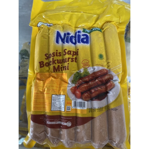 

Sosis sapi nidia buckwurst 550 gram