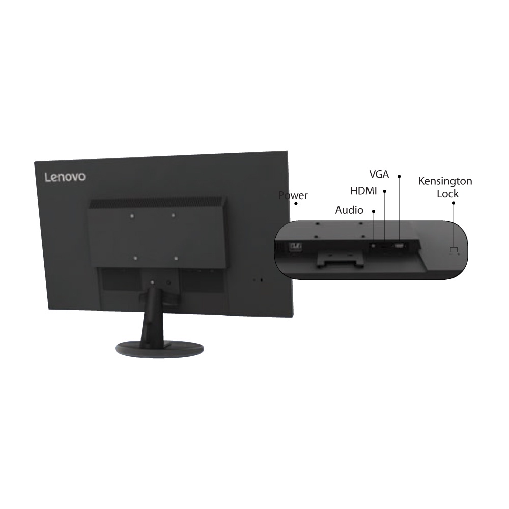 Monitor LED Lenovo D27-40 27&quot; 1080p VGA HDMI Vesa FreeSync