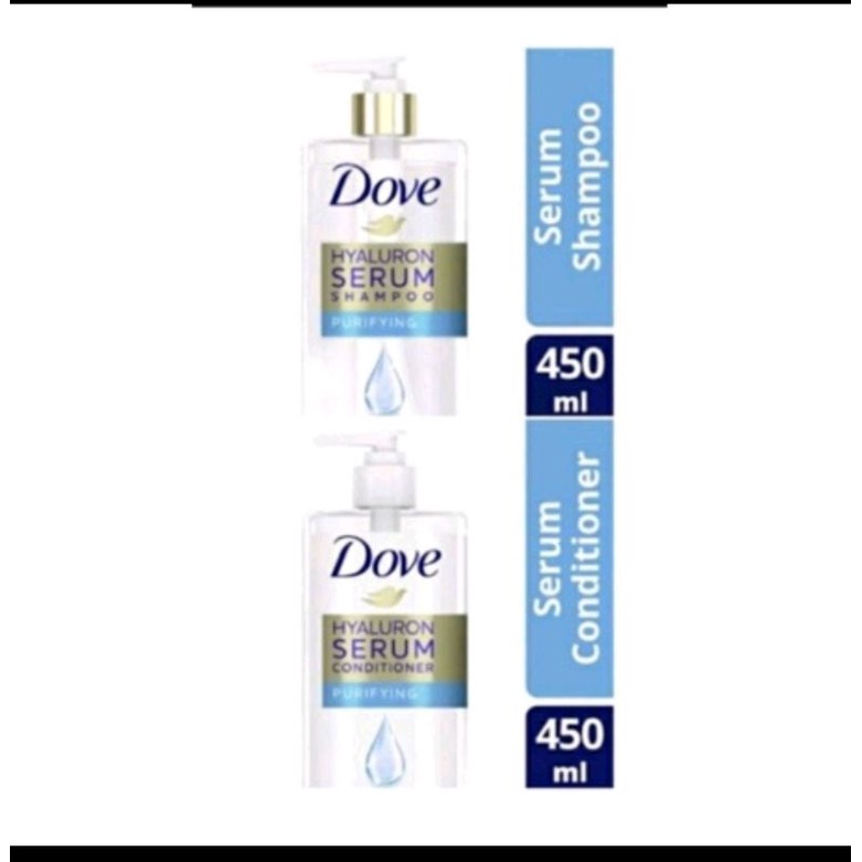 DOVE HYALURON SERUM SHAMPOO &amp; CONDITIONER PURIFYING 450 ML