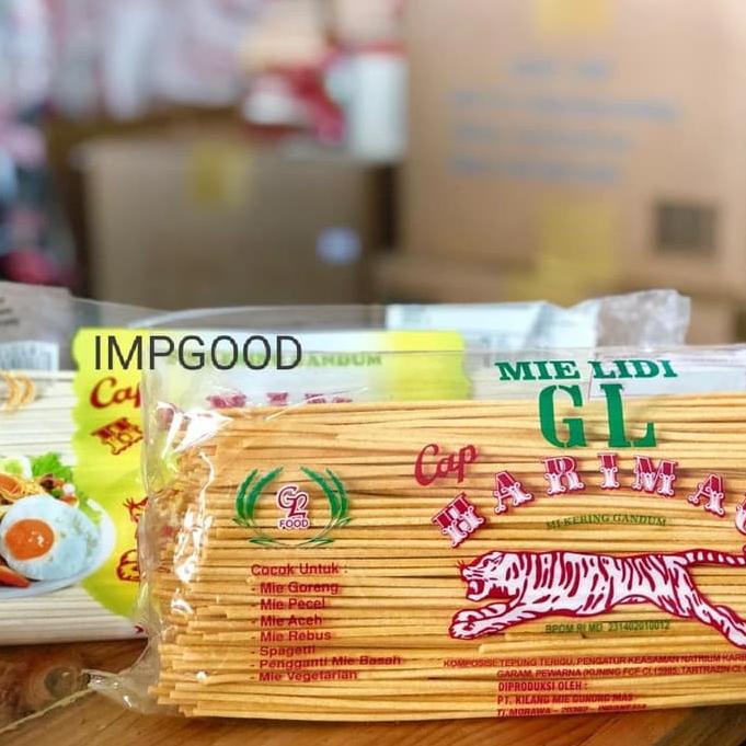 

↔Laris MWPLN Mie lidi / mie gomak GL Cap Harimau KUNING - PUTIH 1KG HALAL (BUBBLE) W43 ✳Produk