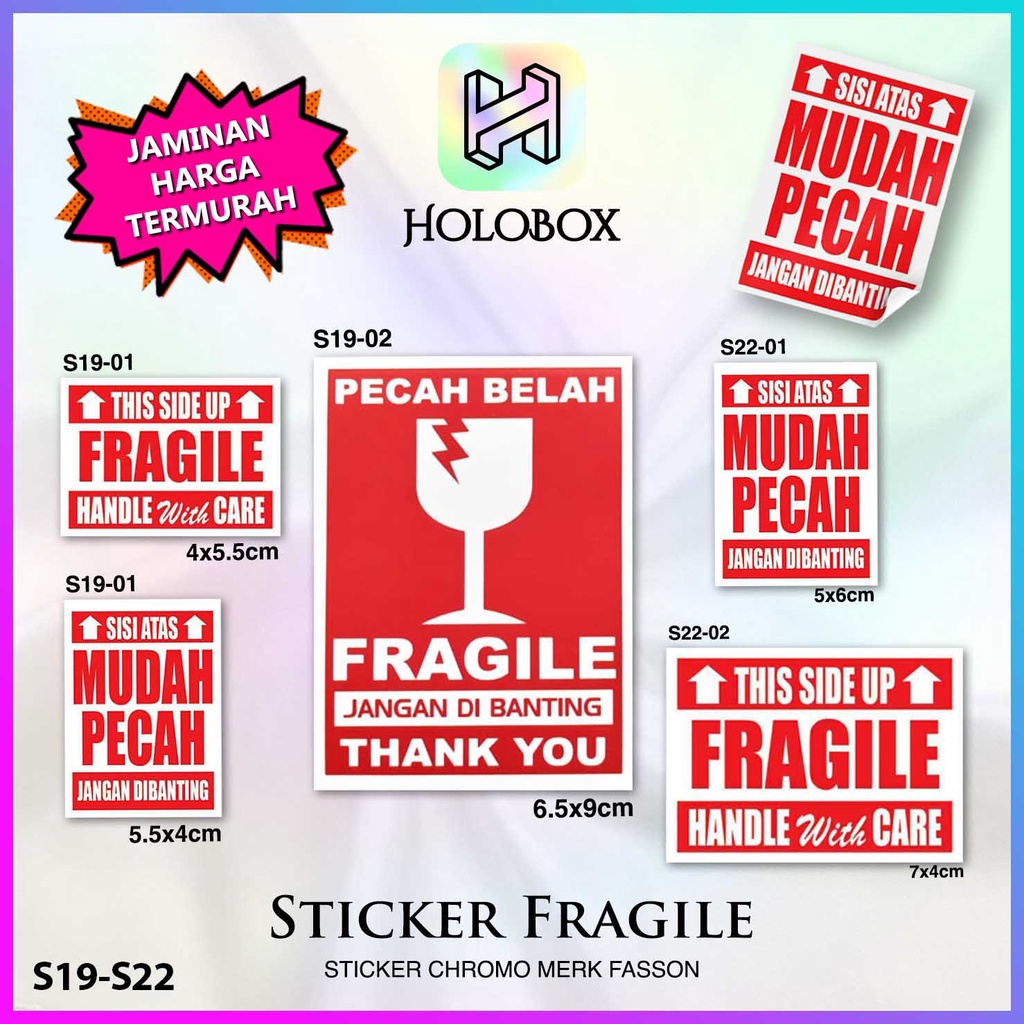 

Sticker Fragile|Sticker Mudah Pecah|Sticker Hati Hati|Sticker|S22