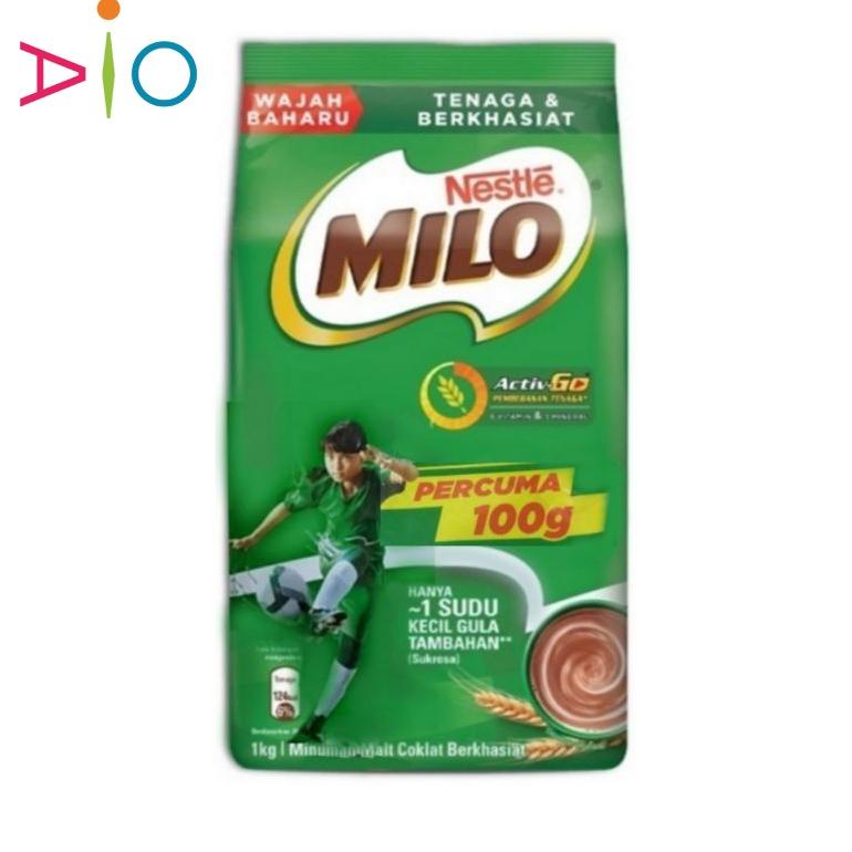 

[BAYAR DITEMPAT] MILO Activ-Go Bubuk Malt Coklat Malaysia 1kg