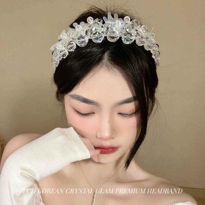 PCH KOREAN CRYSTAL GLAM PREMIUM HEADBAND / BANDO SULTAN / BANDO BRIDESMAID / BANDO KONDANGAN / KOREAN PARTY HEADBAND