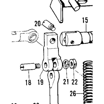 115545001 (Kenlen) Clutch Stopper Brother B814 Mesin Jahit Lubang Kancing 115545-001