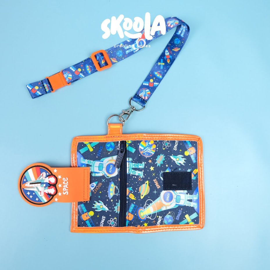 Skoola Dompet Mini Lanyard Anak Laki - Laki Astronot Bola - Rira Dara Aira