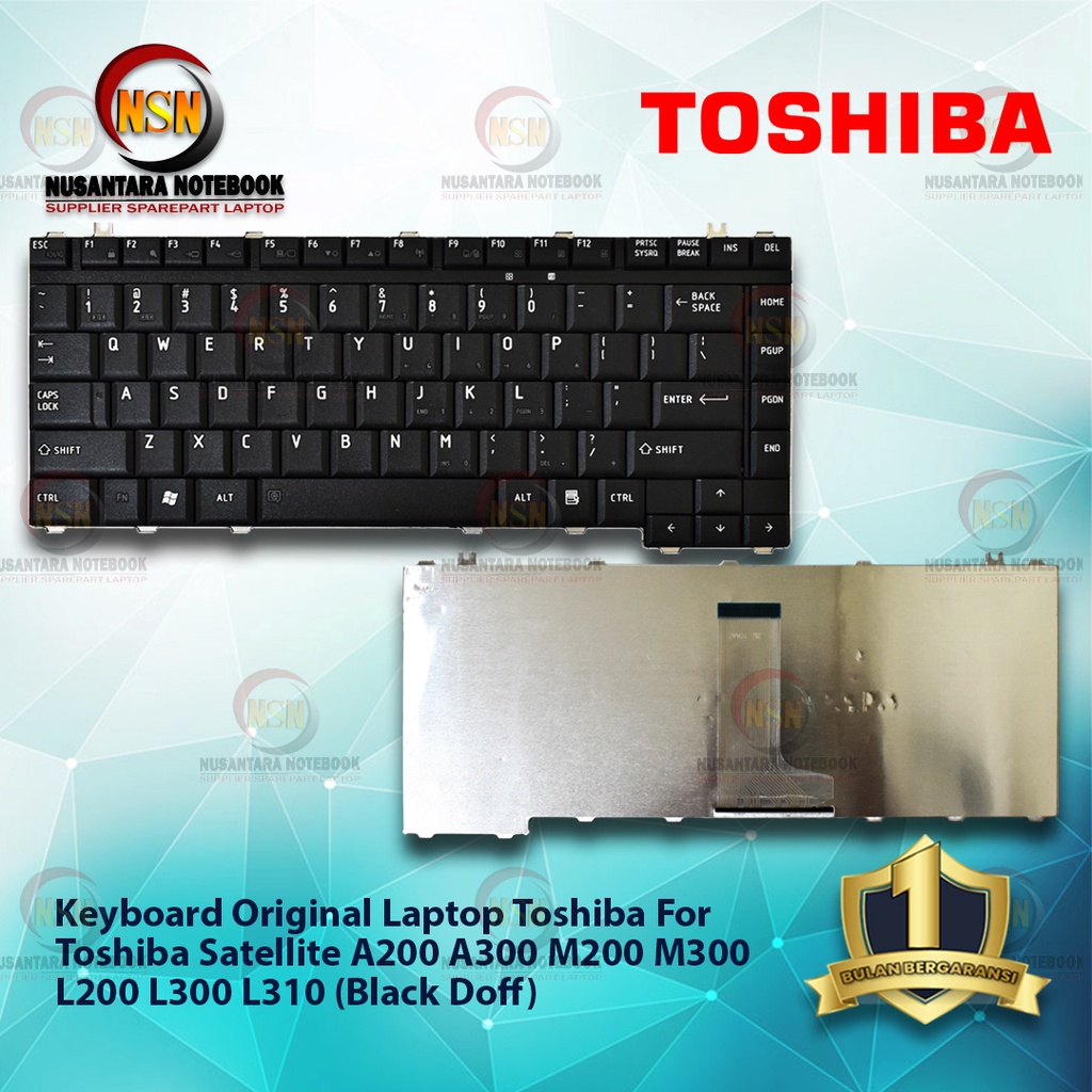 Keyboard Toshiba Satellite A200 A300 M200 M300 L200 L300 L310 BlackDop