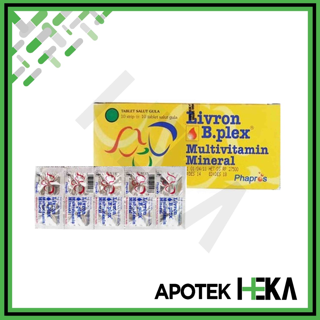 Livron B Plex Box isi 10x10 Tablet - Multivitamin Mineral (SEMARANG)