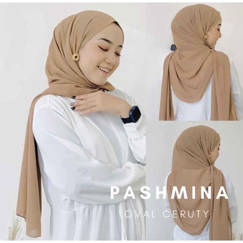 PASHMINA OVAL PREMIUM | PASHMINA INSTAN OVAL MALAYSIA PASMINA CURVE OVAL CERUTY BABYDOLL