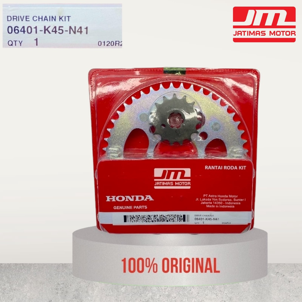 06401-K45-N41 Gir rantai roda set 06401-K45-N41 CBR150R K45G led ORI AHM