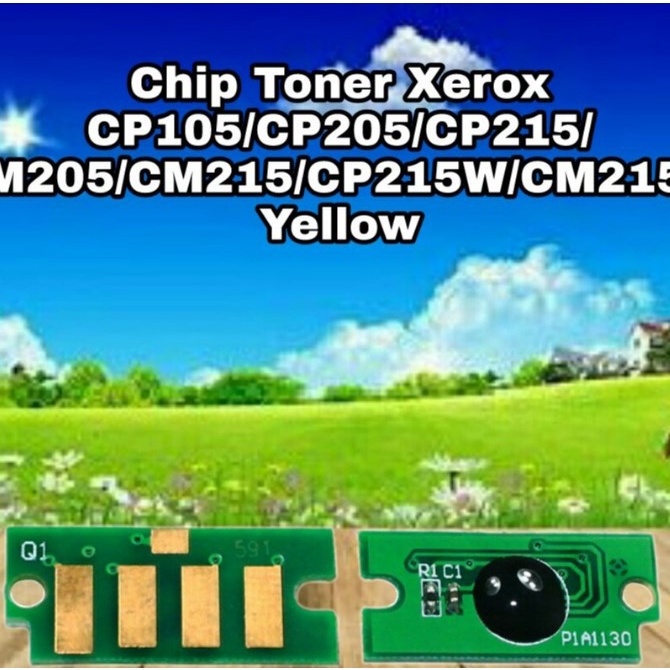 Chip Toner Xerox CP105 CP205 CP215 CM205 CM215 CP105b CM205b CM215fw CP-105 205 215 Yellow