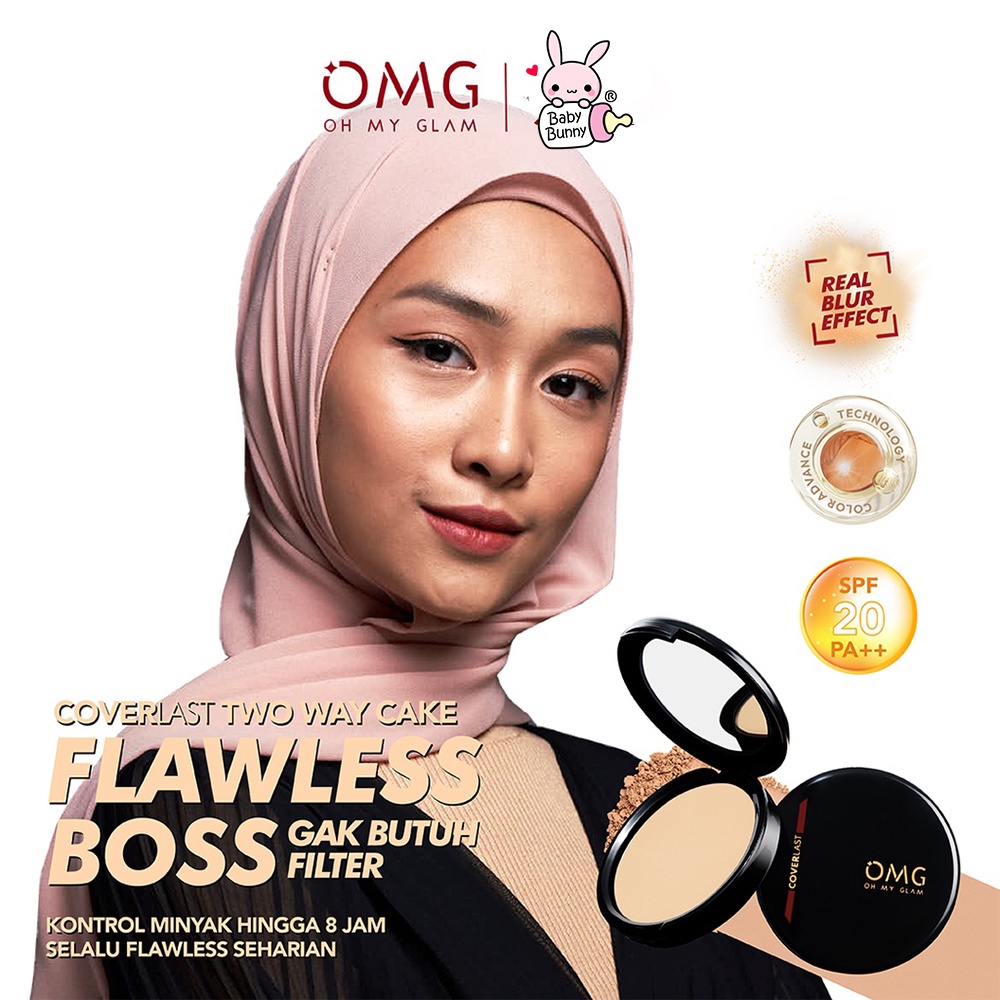 ❤ BELIA ❤ OMG Oh My Glam Coverlast Two Way Cake 12 g - Bedak Padat Kontrol Minyak Hingga 8 Jam | BPOM