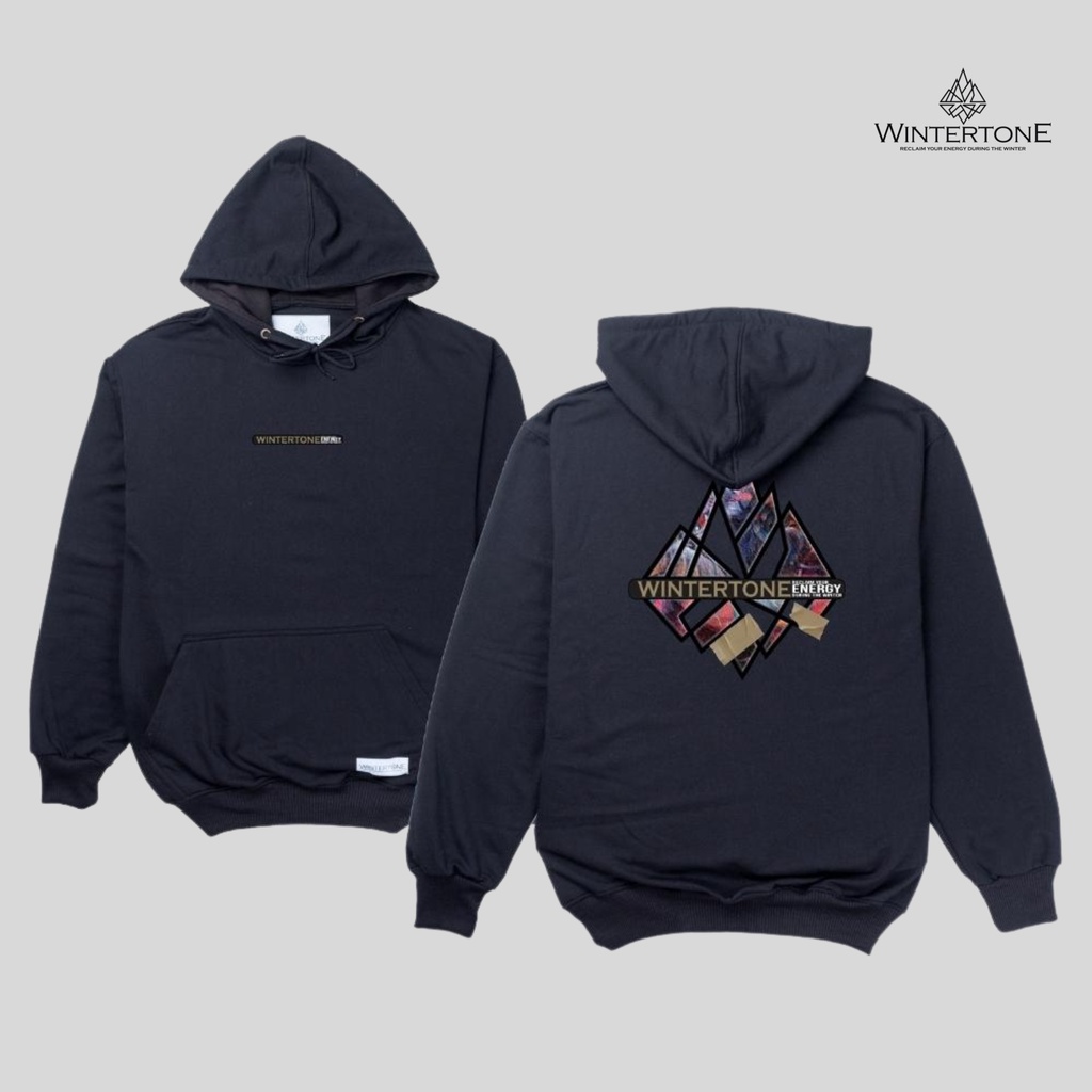 Sweater Hoodie Pria Distro Oversize Original WINTERTONE Hitam Streetwear Series 1 WNTRN Casual Cowok Cewek Suiter Hoody Pria Pullover Hodie Swater Jumper Hodie Sweeater Motif Sablon Unisex