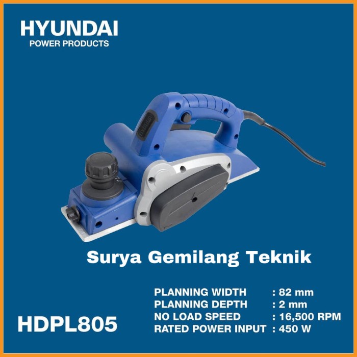 Mesin Serut Kayu Planer Mesin Sugu Kayu Hyundai Planer 805