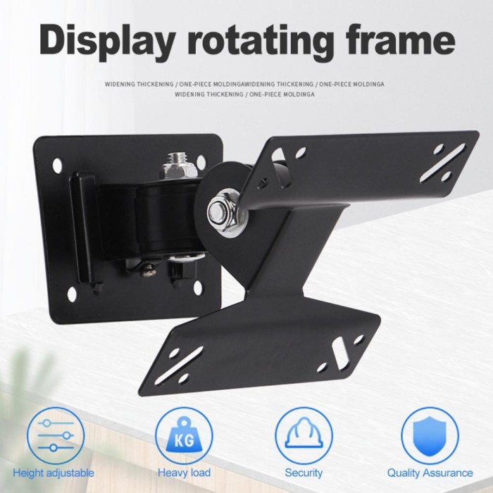 Bracket Dinding Monitor PC Telescopic TV LCD 15 18 24 27 32 35 Inch MURAH