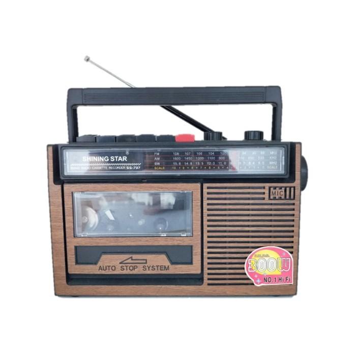 Radio Portable Fm Am Sw Radio Tape Pemutar Kaset Pita Cassette Player 054
