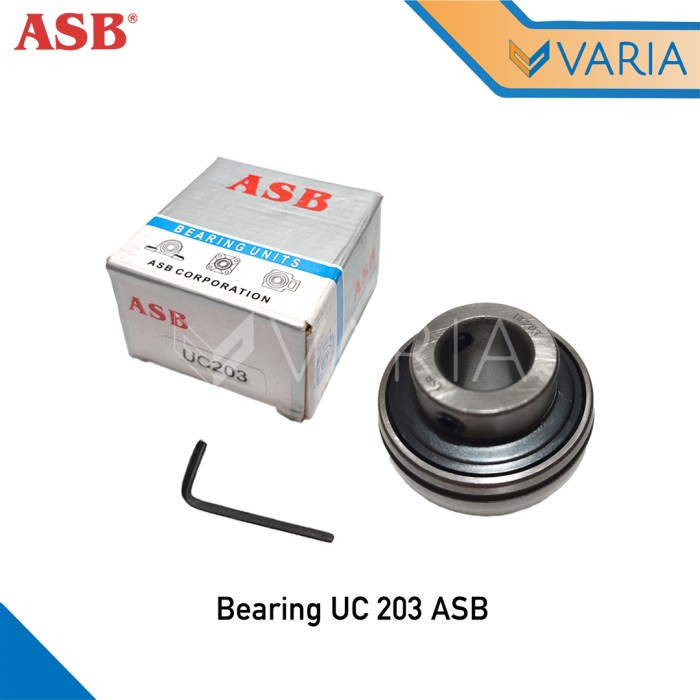 Bearing UC 203 ASB Diameter As 17 mm Laher Insert Pillow Block