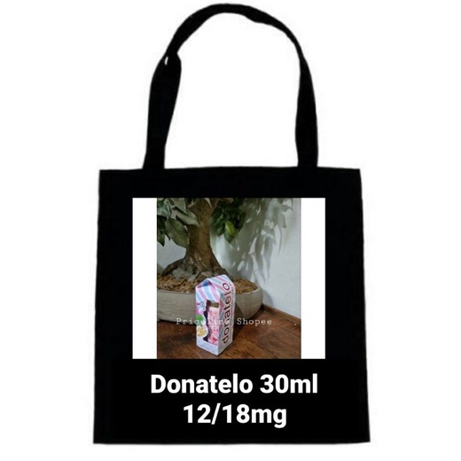 Tas Kanvas gambar print donat