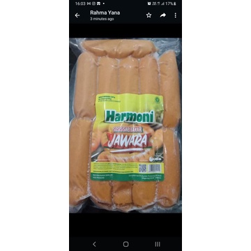 

Harmoni sosis sapi bakar mini 500 g