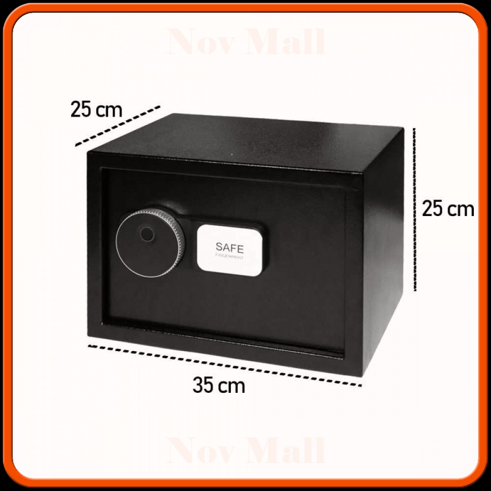 Kotak Brankas Pintar Safety Box Alarm Fingerprint -ST378