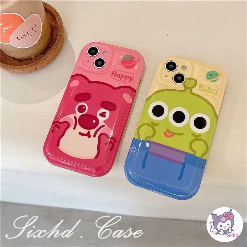 Compatible For iPhone 14 13 12 11 Pro Max SE2020 X Xr Xs Max 8 7 6 6s Plus Cute Monster Bear Air Cushion Phone Case Soft TPU Shockproof Protective Cover