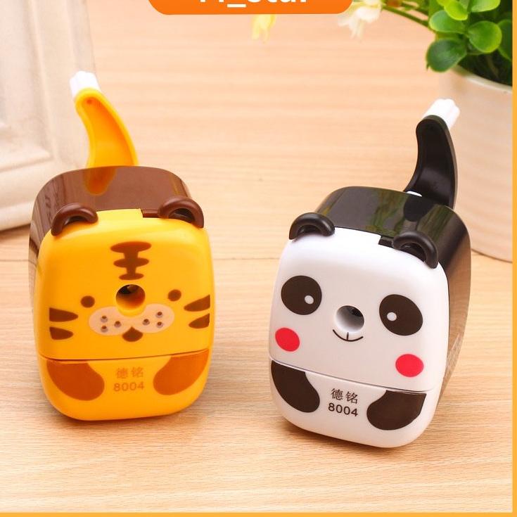 

✹Kirim Langsung Rautan putar mini/serutan meja karakter animal lucu W94 ✹