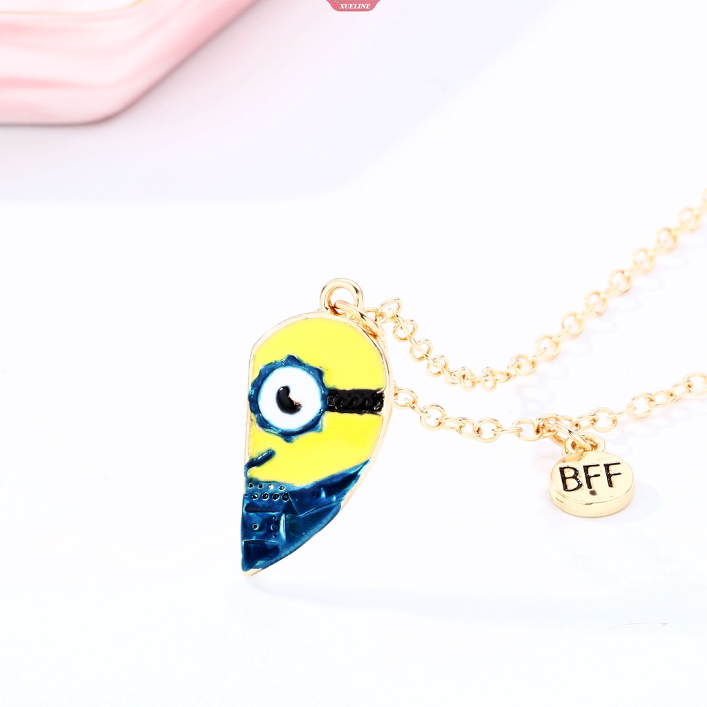 Persahabatan Selamanya Liontin Kalung 2bagian Berbentuk Hati Sahabat Setengah Dari puzzle Perhiasan Hadiah Kalung fashion Cewek [ZXL]