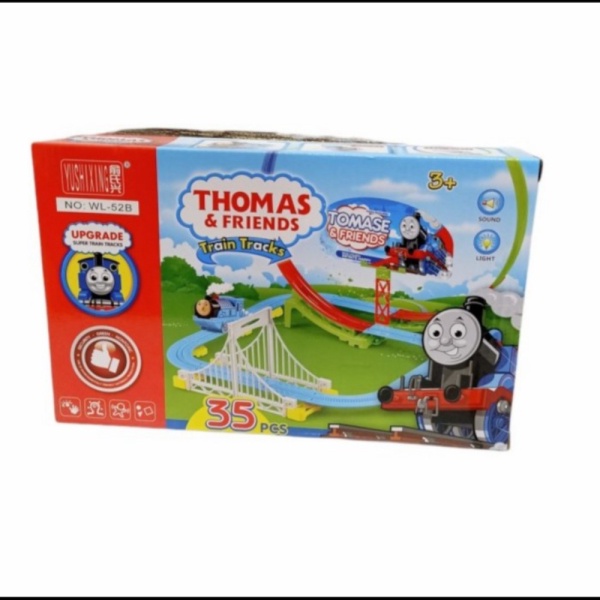 

Limited THOMAS ANAK FRIENDS COASTER ROLLER TRAIN Dijual - TRACK MAINAN SET 35PCS
