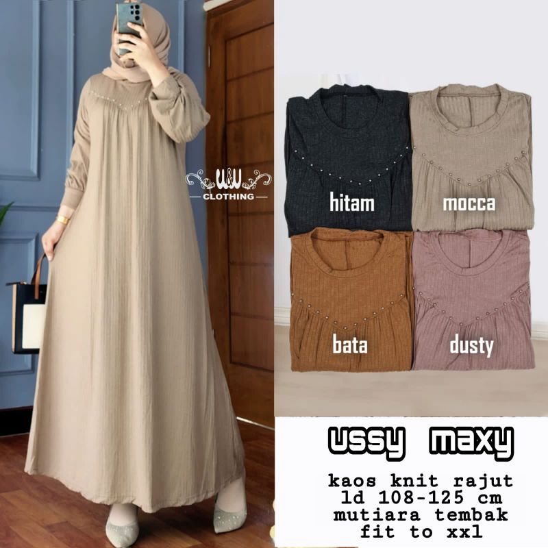 USSY MAXY | PAKAIAN WANITA DRESS GAMIS | BY W&W