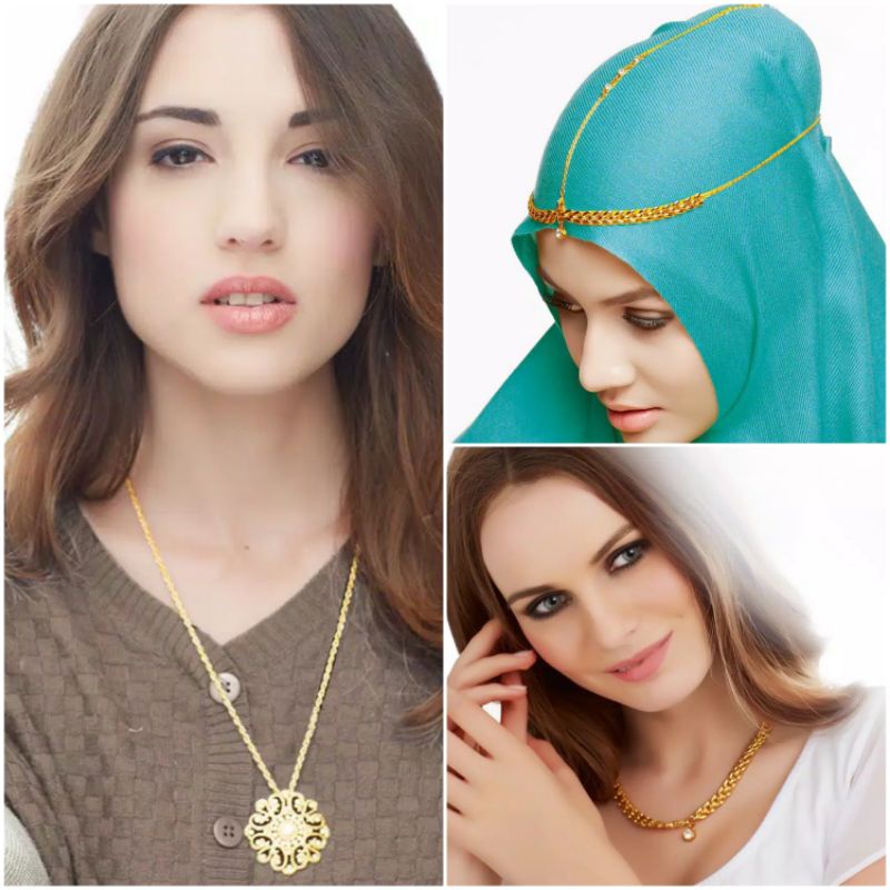 KALUNG 2IN1 MULTIFUNGSI KALUNG BROS HIASAN KEPALA MERK SOPHIE MARTIN PARIS