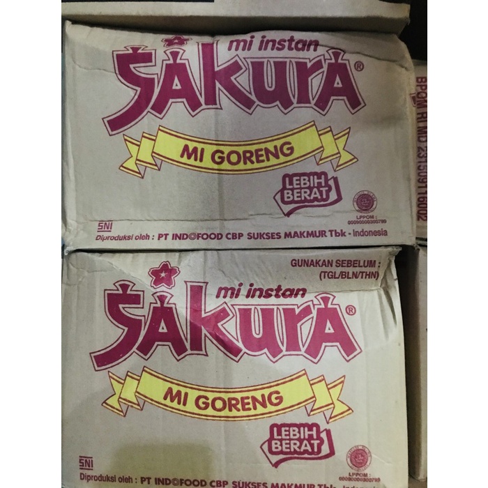 

mie goreng sakura 1 dus isi 40 bungkus mi sakura