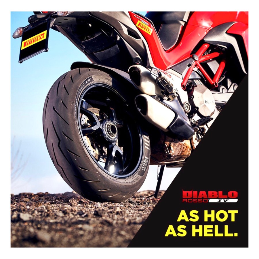 Ban Pirelli Diablo Rosso IV 190/55-17 ( Belakang / Rear )
