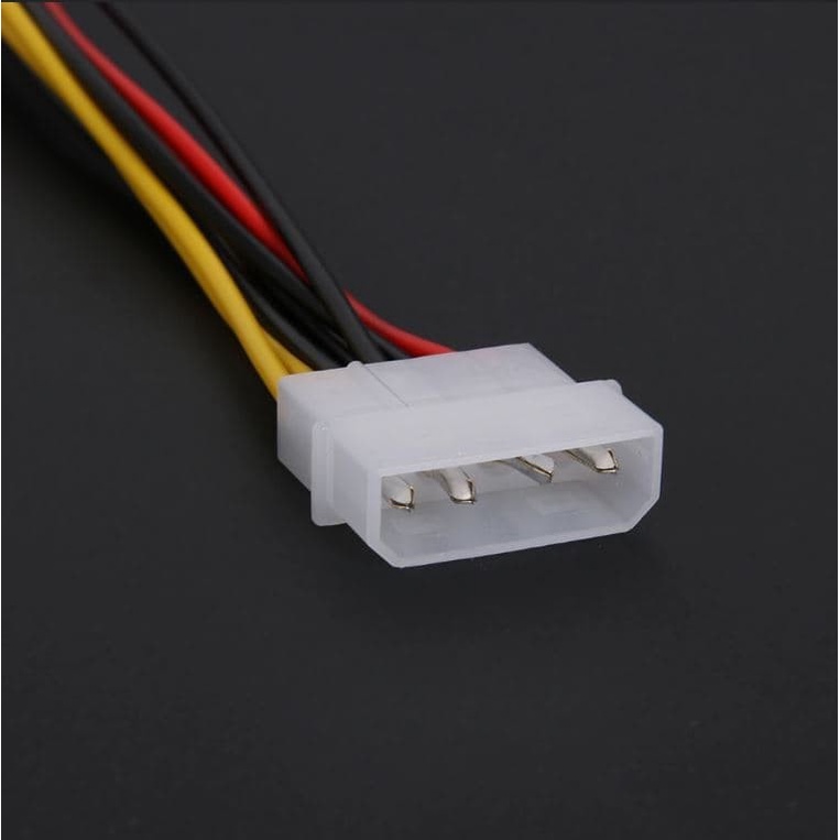 (UMU SUPPLIER) KABEL SPLITTER POWER MOLEX 4PIN MALE TO DUAL 2 MOLEX 4PIN FEMALE EXTENSION