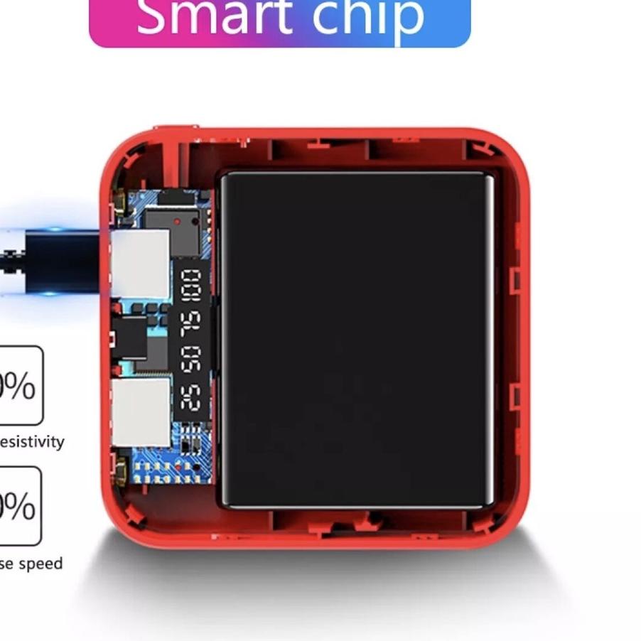 WWA182 Power Bank 20000 mAh 10000 mAh Powerbank Dual USB Output 2 Input LED Display Murah Mini |