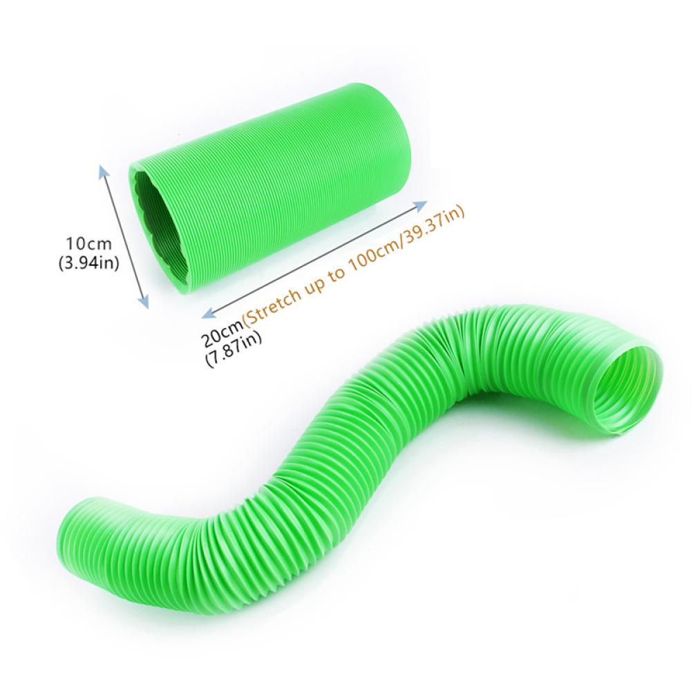 Timekey Hamster Game Pipe Stretchable Tube Kecil Pet Tunnel 100 cm Pipa Teleskopik Marmut Babi Landak Ferret Mainan Tikus F7W9