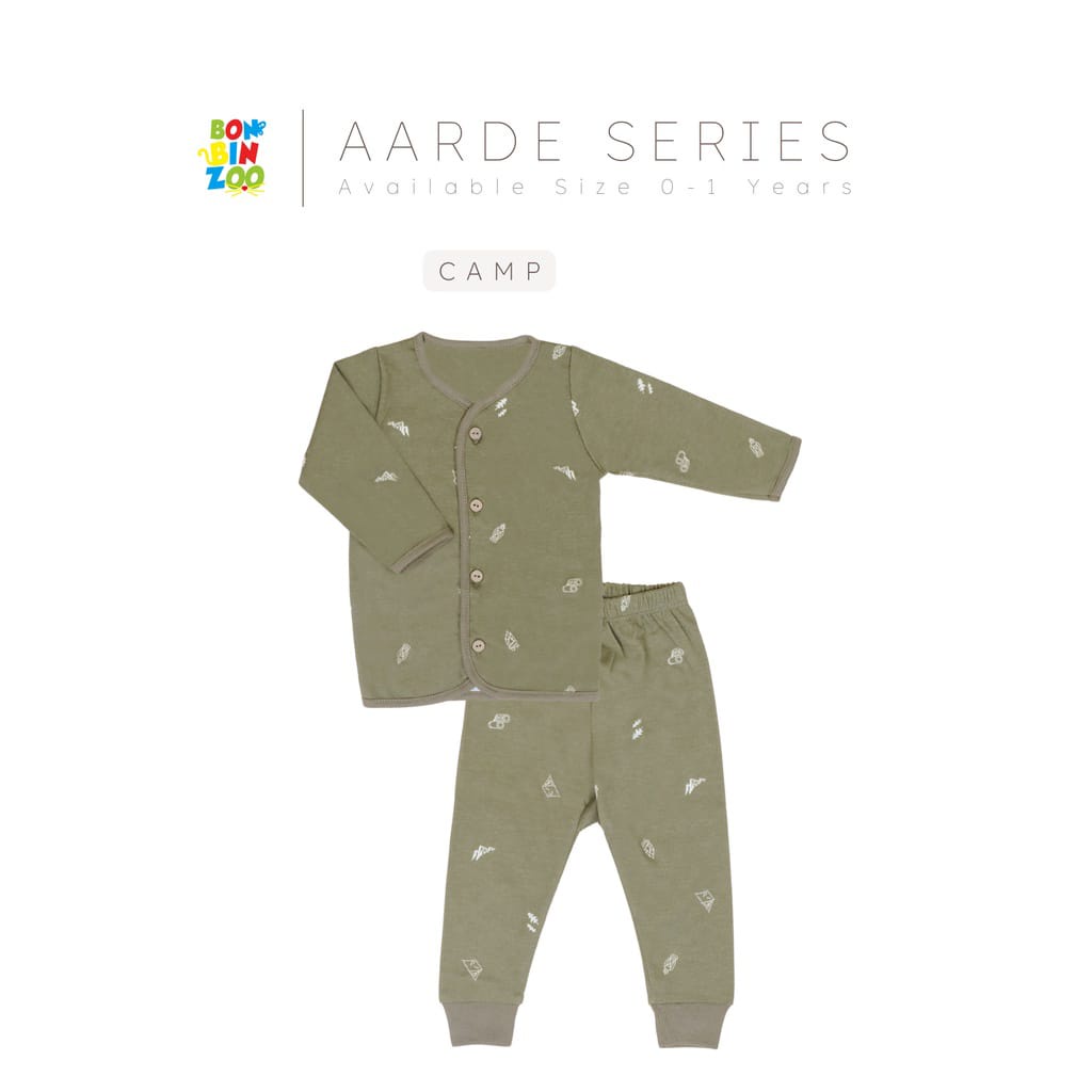 Bonbinzoo Setelan Baju Panjang Celana Panjang 0-6 Bulan Baju Bayi Newborn Piyama Baby AARDE Series