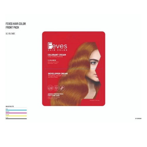 Feves/ MiLittle Hair Color 30 mL -Feves cat rambut pewarna rambut
