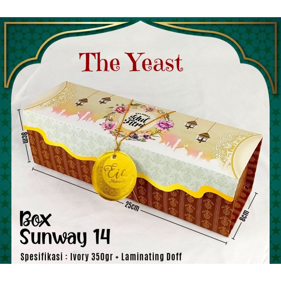 

Box Idul Fitri SUNWAY 14 25x8x8cm Dus Idul Fitri Bolu Gulung