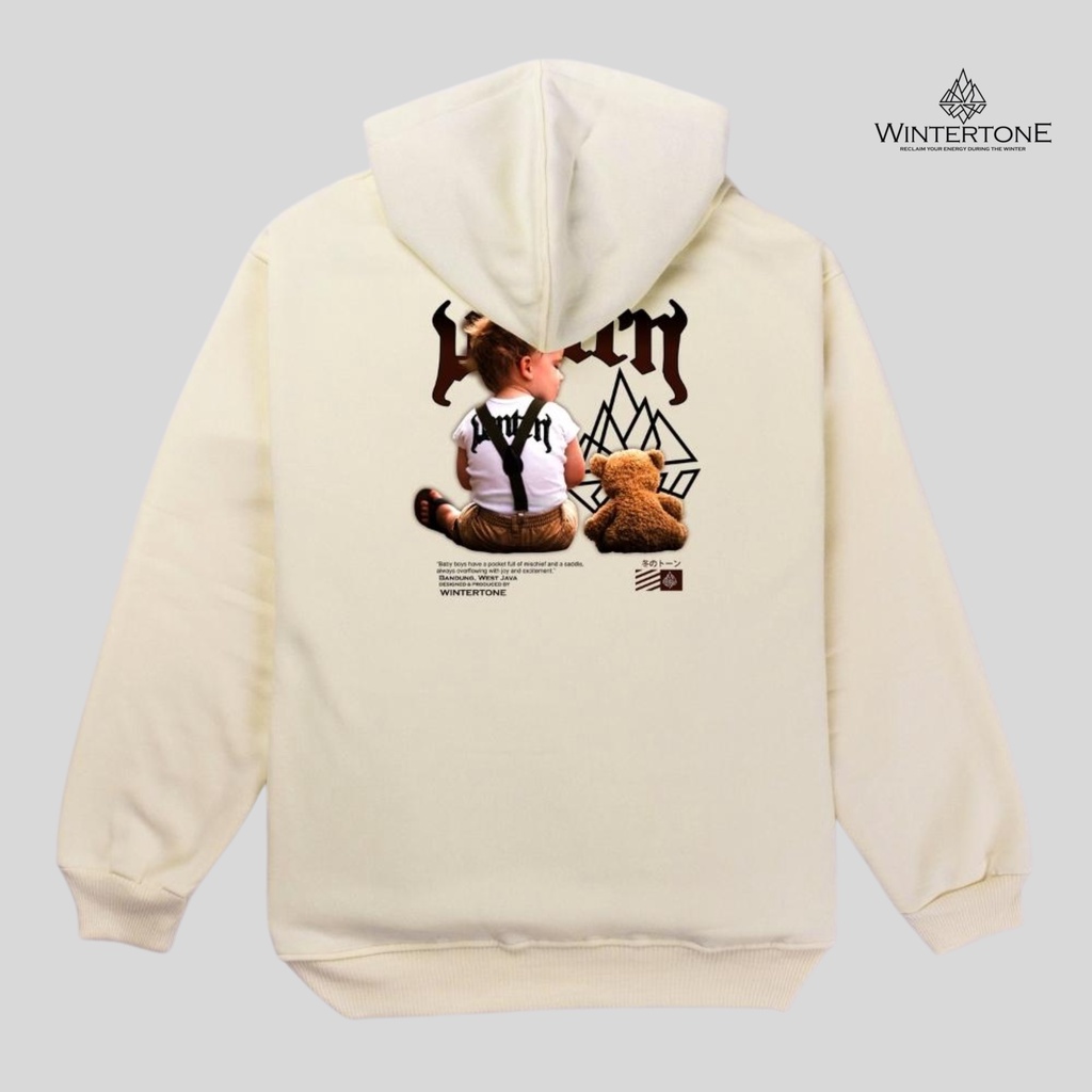 Hoodie Jumper Pria Aesthetic Cream Pullover Original WINTERTONE Lokal Brand Distro Streetwear Series 3 WNTRN Oversize Cewek Cowok Unisex Jumbo