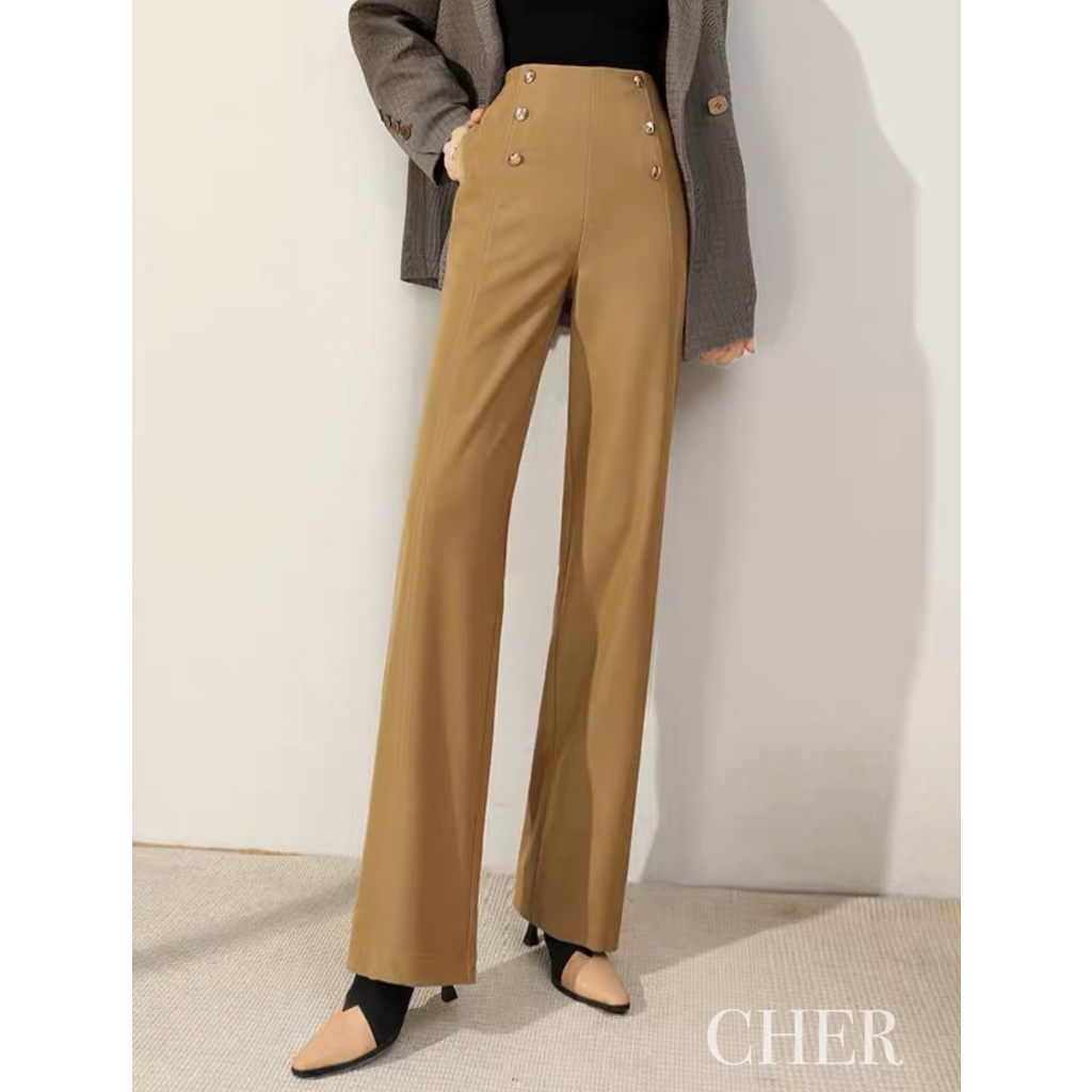 CELANA CHER KULOT BUTTON  HIGH WAIST PREMIUM IMPORT BANGKOK