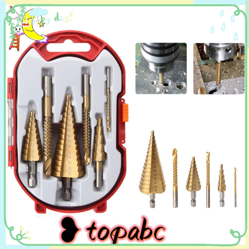 Top 6PCS/Set HSS Tools High-speed Reaming Spiral Groove Alur Lurus Step