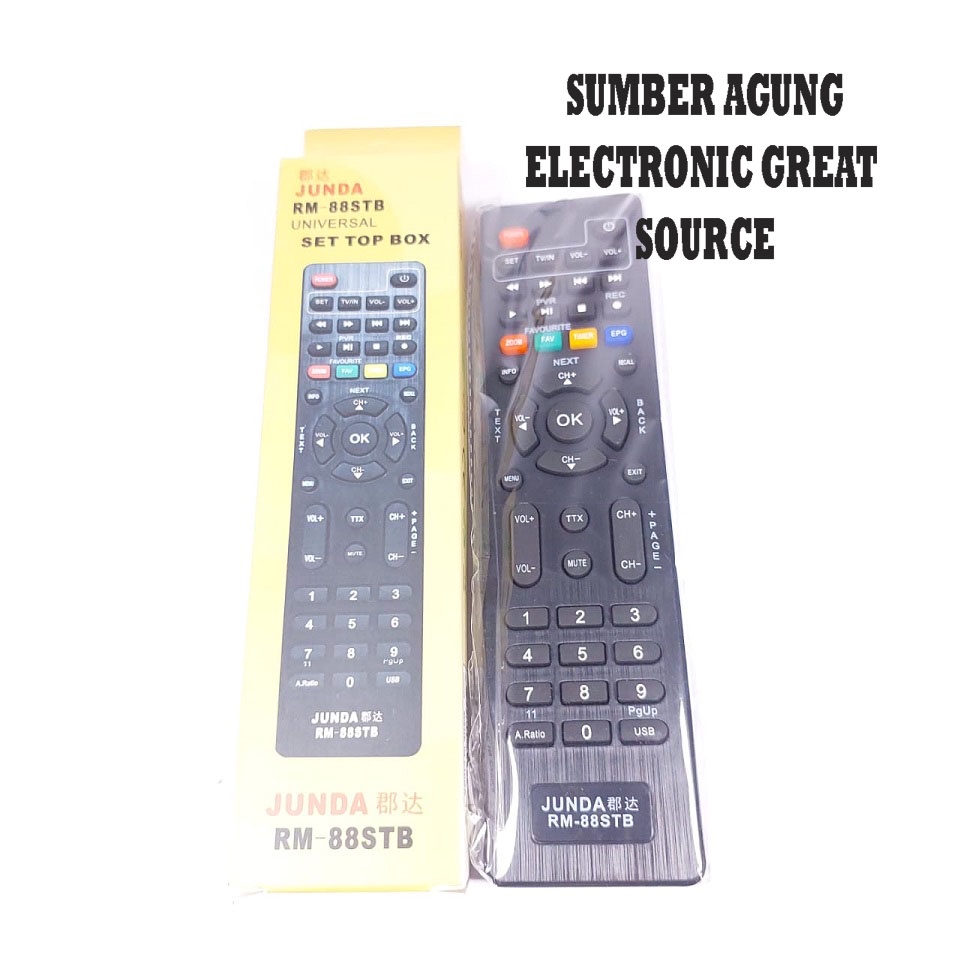 Junda RM88STB Remot STB Remote Set Top Box Universal Segala Merk