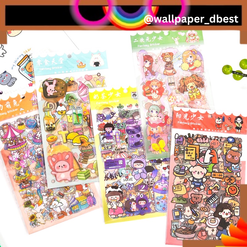 

Sticker Transparant Motif Kartun Anime Isi 6 Lbr Aesthetic Lucu Momo Stiker Anti Air Dekorasi Buku Diary Memo Journal Catatan Harian Anak Sekolah Alat Tulis Bahan Stiker Transparant