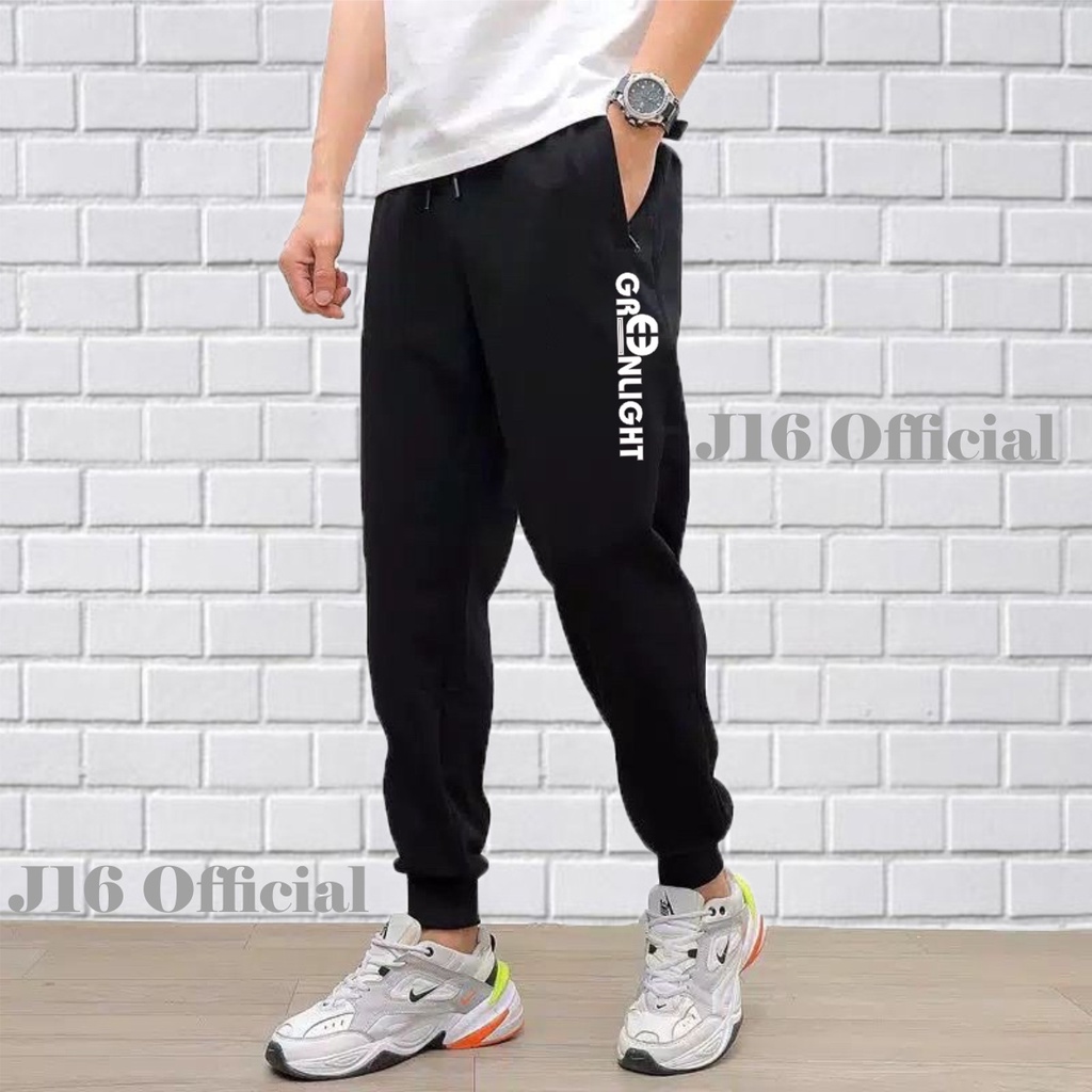 Celana Jogger PREMIUM GREENLIGHT Sweatpants Pria Wanita Training Panjang Olahraga Outdoor