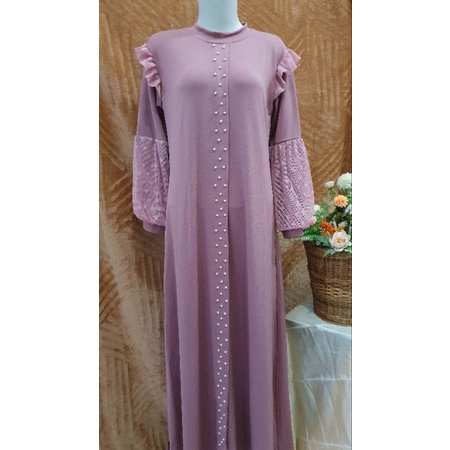 Gamis Abaya Kombinasi Tile