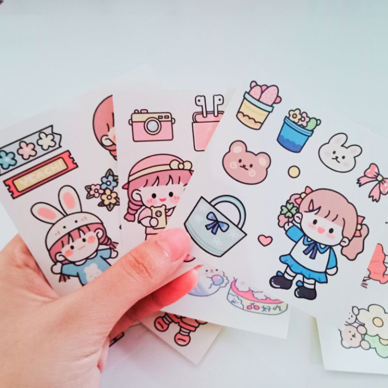 

Random Sticker Pack Cute Girl Untuk Dekorasi Scrapbooking Freebies (Belum di Gunting)