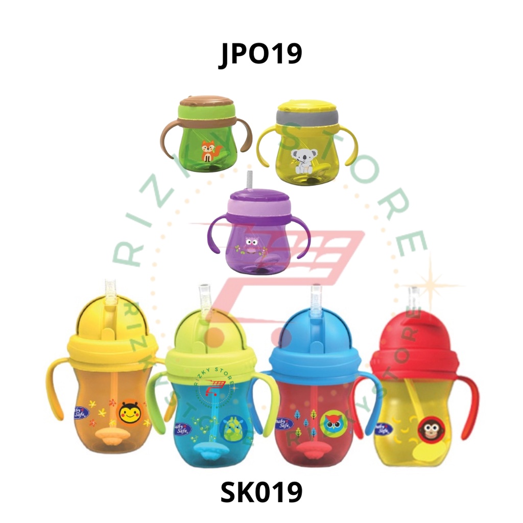 Baby Safe Training Cup with Straw JP019/SK019 gelas bayi dengan sedotan