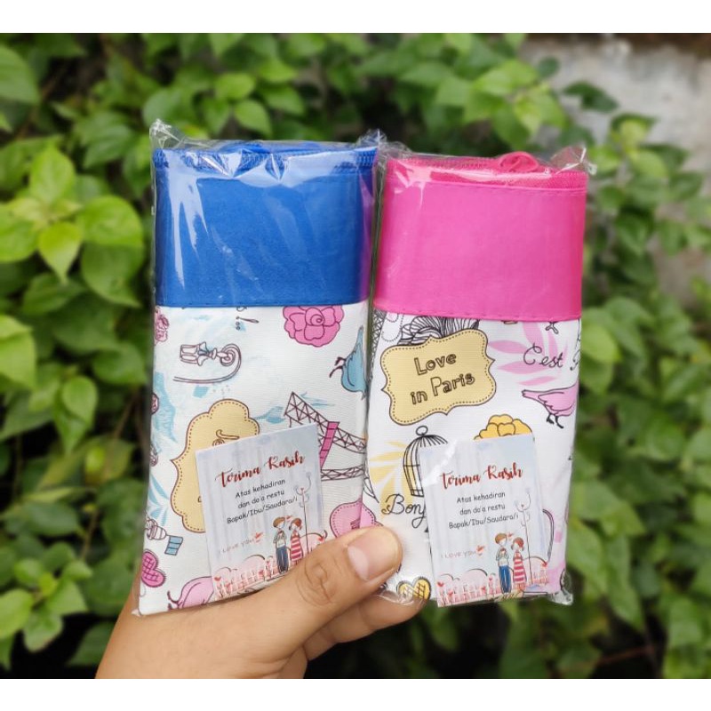 50 pcs souvenir dompet paris besar kemas plastik